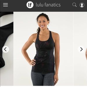 Lululemon Energy Tank Midnight Iris Multi / Black